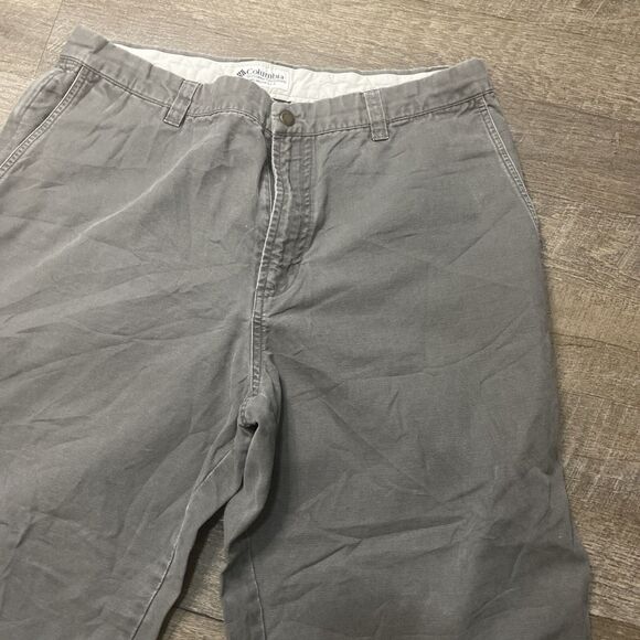 Columbia Pants Men’s Size 35 Grey Chino work outdoor pants - Picture 5 of 14